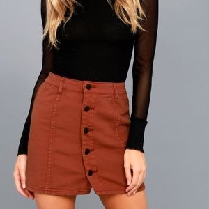 Billabong Nights like These Terra Cotta Skirt